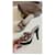 Mules con platform Gucci Monogram Horsebit Marrone Bianco  - vista 12
