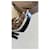 Mules con platform Gucci Monogram Horsebit Marrone Bianco  - vista 5