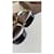 Mules con platform Gucci Monogram Horsebit Marrone Bianco  - vista 6