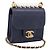 Borsa CHANEL Mini Matelasse Chain Pearl Bag Goatskin Navy Gold CC Auth 197060SAM D'oro Blu navy