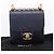 Borsa CHANEL Mini Matelasse Chain Pearl Bag Goatskin Navy Gold CC Auth 197060SAM D'oro Blu navy - vista 24