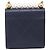 Borsa CHANEL Mini Matelasse Chain Pearl Bag Goatskin Navy Gold CC Auth 197060SAM D'oro Blu navy - vista 3