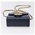 Borsa CHANEL Mini Matelasse Chain Pearl Bag Goatskin Navy Gold CC Auth 197060SAM D'oro Blu navy - vista 9