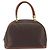Céline Borsa a mano CELINE Macadam Canvas PVC Leather Brown Gold Auth 196621A Marrone D'oro - vista 3