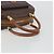 Céline Borsa a mano CELINE Macadam Canvas PVC Leather Brown Gold Auth 196621A Marrone D'oro - vista 7