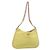 Borsa a Tracolla con Catena PRADA Nylon Giallo Tono Oro Auth 198491A