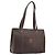 Céline Borsa Tote CELINE Macadam Canvas PVC Pelle Marrone Oro Auth mr2848 D'oro