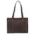 Céline Borsa Tote CELINE Macadam Canvas PVC Pelle Marrone Oro Auth mr2848 D'oro - vista 3