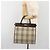 Borsa a mano BURBERRY Nova Check Canvas Beige Silver Auth 198650 Argento - vista 21