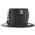 CHANEL Matelasse Chain Shoulder Vanity Bag aus schwarzem Lammleder CC Auth 198651SAM