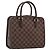 Bolsa de mão LOUIS VUITTON Damier Ebene Triana N51155 LV Auth am12239SAV