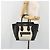 Céline CELINE Luggage Micro Shopper Hand Bag Leather White Gold Tone Auth 196440A Bianco - vista 26