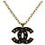 Collana CHANEL COCO Metallo Tono Oro CC Auth 196477SAM
