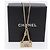 Collana CHANEL Matelasse metallo Gold Tone CC Auth 198856M - vista 13