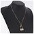 Collana CHANEL Matelasse metallo Gold Tone CC Auth 198856M - vista 14