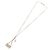 Collana CHANEL Matelasse metallo Gold Tone CC Auth 198856M - vista 7