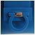 Pouch Salvatore Ferragamo Gancini in pelle blu e argento Auth 195518M - vista 15
