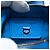 Pouch Salvatore Ferragamo Gancini in pelle blu e argento Auth 195518M - vista 17