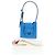 Pouch Salvatore Ferragamo Gancini in pelle blu e argento Auth 195518M - vista 23