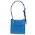 Pouch Salvatore Ferragamo Gancini in pelle blu e argento Auth 195518M - vista 3
