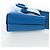 Pouch Salvatore Ferragamo Gancini in pelle blu e argento Auth 195518M - vista 5