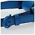 Pouch Salvatore Ferragamo Gancini in pelle blu e argento Auth 195518M - vista 8