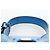 Pouch Salvatore Ferragamo Gancini in pelle blu e argento Auth 195518M - vista 9