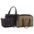 Borsa a Tracolla Borsa a Mano BURBERRY Canvas Pelle Set da 3 Navy Beige Auth BA15066 Blu navy