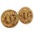 Orecchini CHANEL Metallo Tono Oro CC Auth 198822V