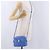 Borsa a tracolla Salvatore Ferragamo Vala Chain in pelle blu e oro Auth 197212V D'oro - vista 23