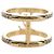 LOUIS VUITTON Anel LV Iconic Strass metal Gold Tone M1463M LV Auth 195935M - vista 3