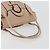Borsa Salvatore Ferragamo Gancini in pelle beige argento Auth 197508A - vista 7