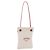 Hermès Borsa a tracolla HERMES Aline PM Canvas Beige Red Auth 198647A Rosso