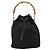 Borsa a mano GUCCI Bamboo Nylon Nero Argento 001 3754 1657 Auth BA15272 - vista 2