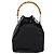Borsa a mano GUCCI Bamboo Nylon Nero Argento 001 3754 1657 Auth BA15272 - vista 3