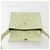 Borsa a tracolla CHANEL Matelassé in camoscio verde con CC tono oro Auth BA14888A - vista 16