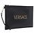 Borsa a pochette VERSACE in pelle nera e oro Auth BA15138A Nero D'oro