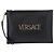 Borsa a pochette VERSACE in pelle nera e oro Auth BA15138A Nero D'oro - vista 2