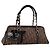 Borsa a mano Christian Dior Trotter Romantic PVC Brown Silver Auth am12294SAM Marrone Argento