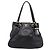 Borsa Tote PRADA in pelle di vitello Nero Oro Auth am12245SAM D'oro - vista 2