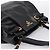 Borsa Tote PRADA in pelle di vitello Nero Oro Auth am12245SAM D'oro - vista 6
