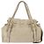 Borsa Tote Miu Miu Vitello Lux Leather Beige Gold Auth 198369M D'oro - vista 3