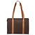 Céline Borsa Tote CELINE Macadam Canvas PVC Pelle Marrone Oro Auth am12243V D'oro - vista 3