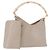 Borsa a tracolla GUCCI Bamboo in pelle beige tono oro 001 2058 1883 Auth BA14832