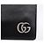 GUCCI GG Marmont Compact Wallet Leather Black Silver 428725 Auth 198795A Nero Argento - vista 12