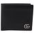 GUCCI GG Marmont Compact Wallet Leather Black Silver 428725 Auth 198795A Nero Argento - vista 2