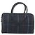 BURBERRY Mini Boston Bag PVC Navy Gold Auth mr2850 Golden Navy blue - view 2