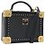 MCM Vicetos Logogram Mini Trunk PVC Leather 2way Black Gold Auth 196839A Nero D'oro
