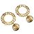 CHANEL Pierce Metal Gold Tone CC Auth 198818V