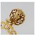 CHANEL Pierce Metal Gold Tone CC Auth 198818V - vista 18